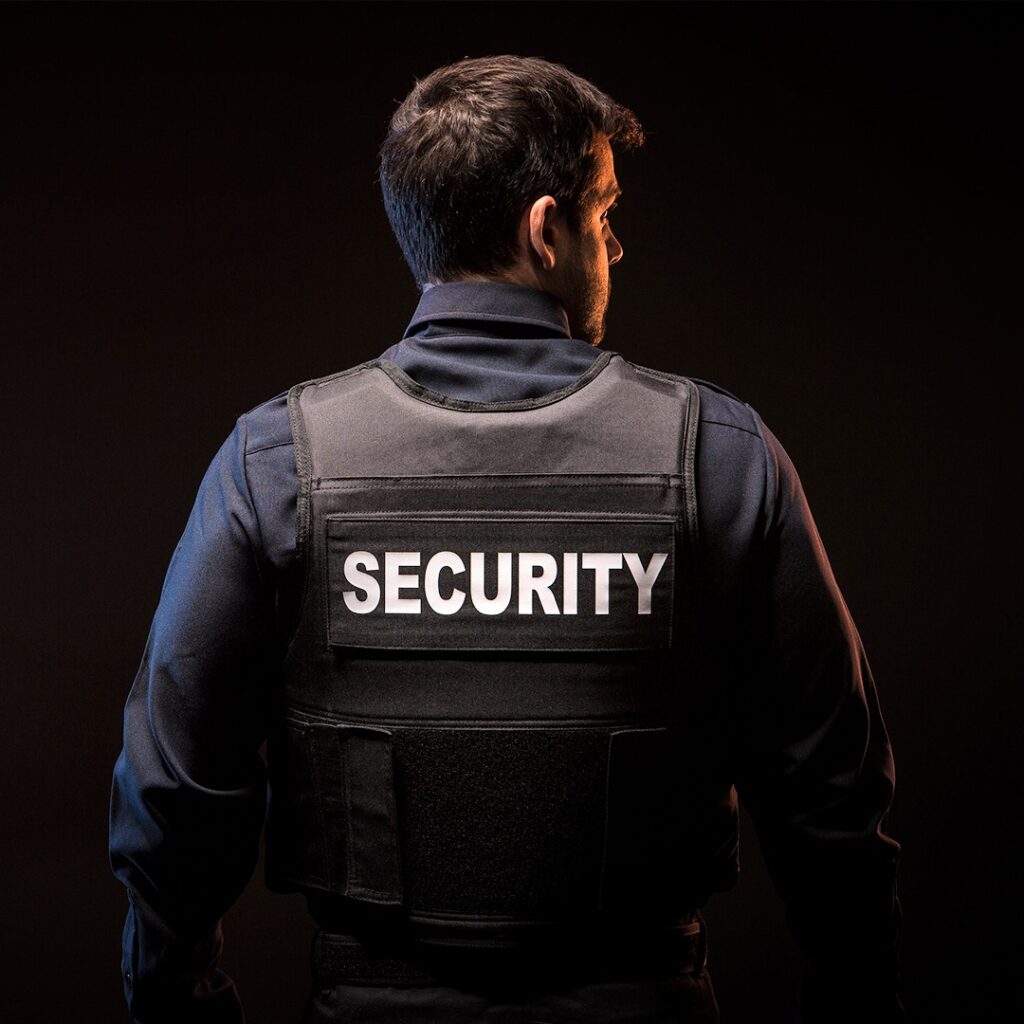 Security Guard wearing Safe Life Defense Soft Overt Body Armor