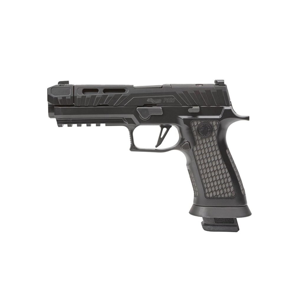 an image of P320 SPECTRE COMP BLACKOUT 9MM LUGER SEMI-AUTO HANDGUN
