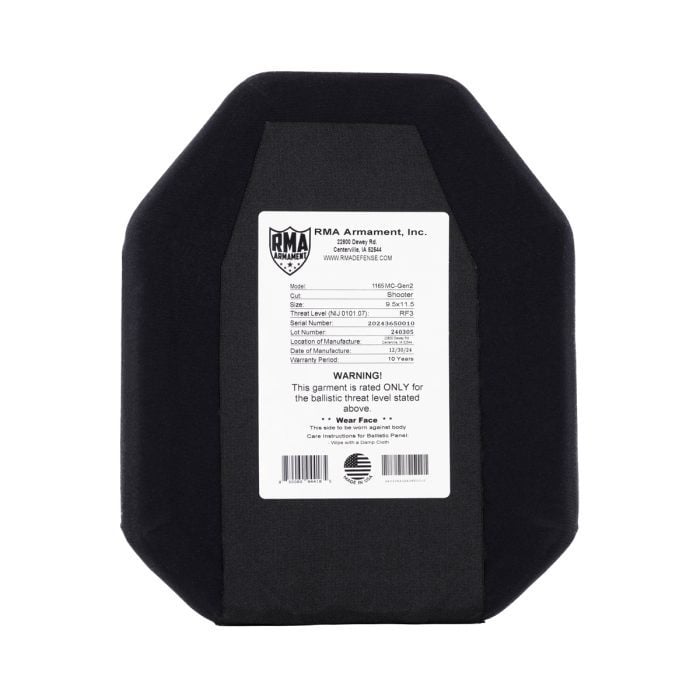 Body Armor for Security Guards 5 Lightest Level 4 Plates 1165 Gen2 Shooters Cut Back 700x7001 1